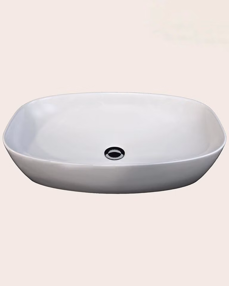 Ciotola 60x38 Mida da appoggio in Vetroceramica bianco opaco