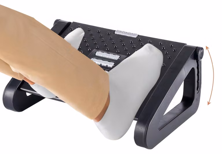 Elzusha - Poggiapiedi ergonomici da posizionare sotto la scrivania, con altezze regolabili