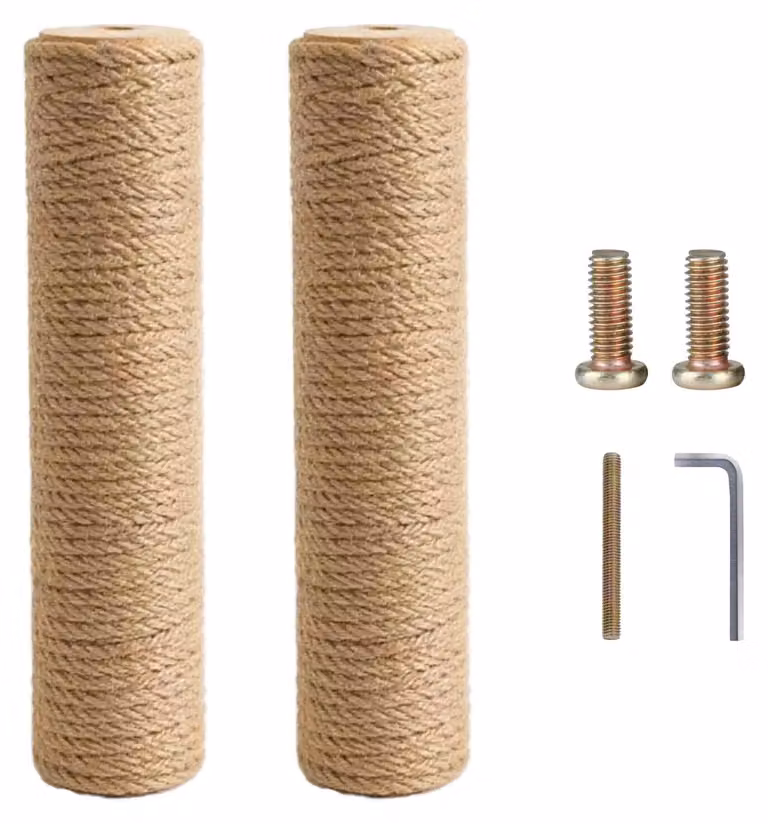 Elzusha - Tiragraffi per gatti, modello "Krabpaal" con base stabile e superficie testurizzata, altezza 40 cm