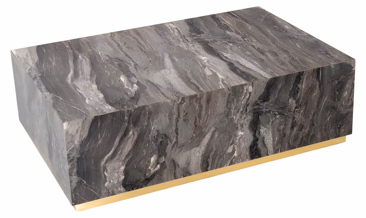 Moderner grauer Couchtisch aus Holz