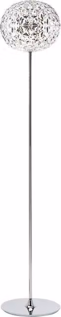 Lampada da terra LED Kartell Planet trasparente con base in metallo e vetro dimmabile