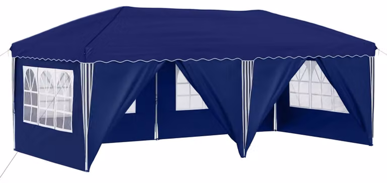 Tenda per feste a pop-up 575 x 288 x 245 cm Blu