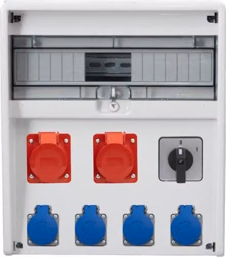 Scheda di distribuzione 17M ULISSE 2x32A/5P, 4x230V, 0/1 IP65