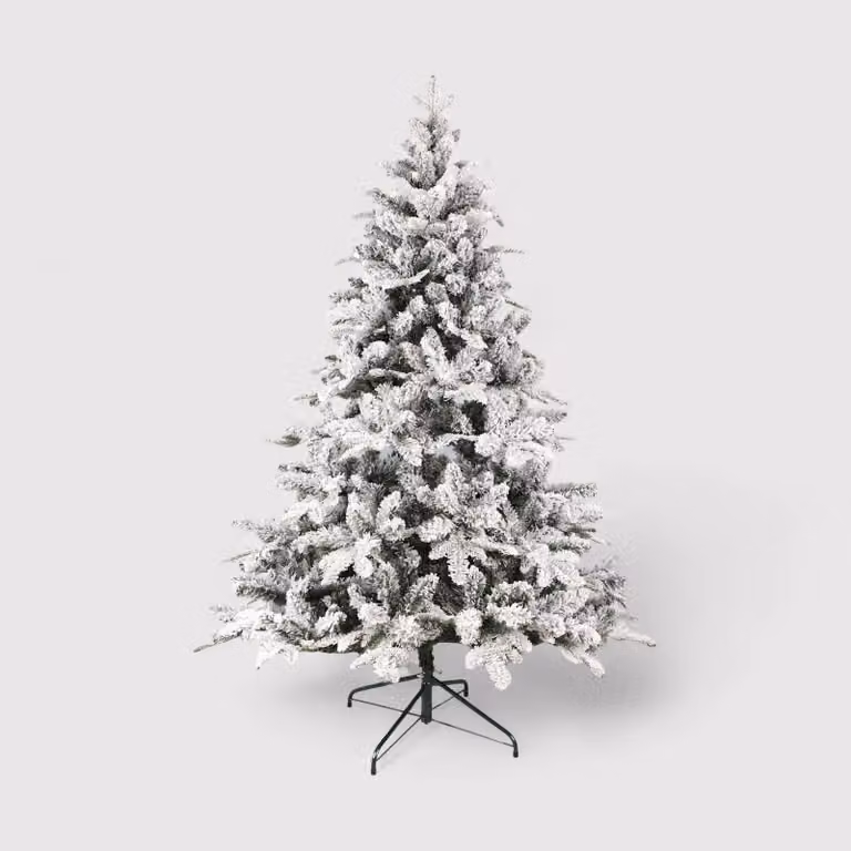 Disten - Albero di natale innevato grande e folto H 210 cm