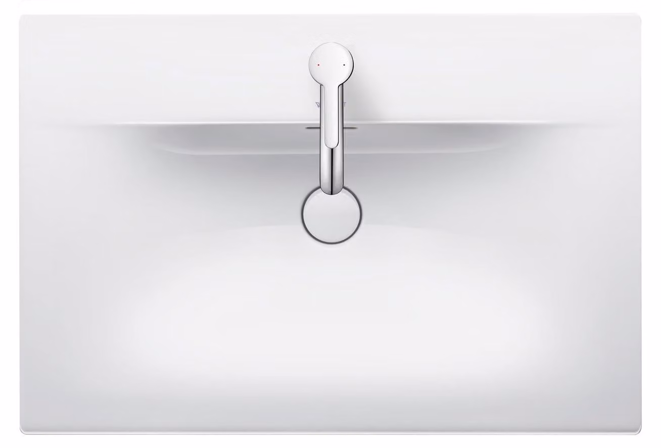 Duravit Meuble lave-mains Viu 234473, 730 mm, avec trop-plein, avec table de robinetterie, 1 trou de robinet, 2344730000, 2344730000