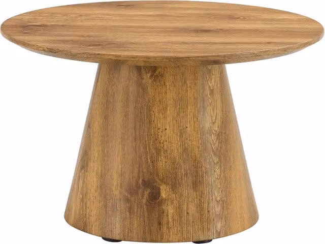 Tavolino rotondo REDOM in MDF effetto legno marrone, Diametro: 60 cm