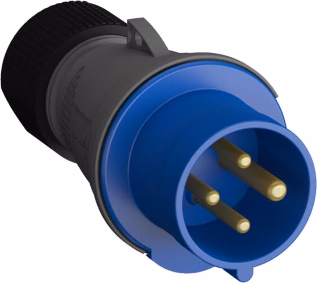 Connettore Amphenol 32 Ampere CEE a 4 poli (3P+PE) maschio, codifica 9h blu 200/250V frequenza 50 e 60Hz - 1 pezzo