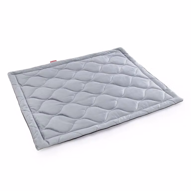 BOUTIQUE ZOO Morbido tappetino per cani in finto velluto - Comodo lettino antiscivolo per cani, cuccia per cani, tappetino per animali domestici, Grigio velluto, S: 50 x 60 cm