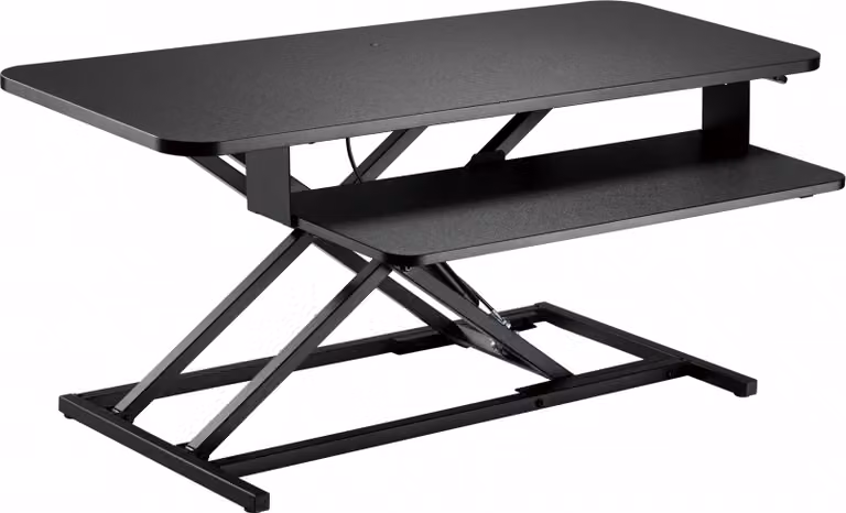 Rialzo ergonomico per scrivania sit-stand - postazione di lavoro regolabile in altezza - larghezza 95 cm