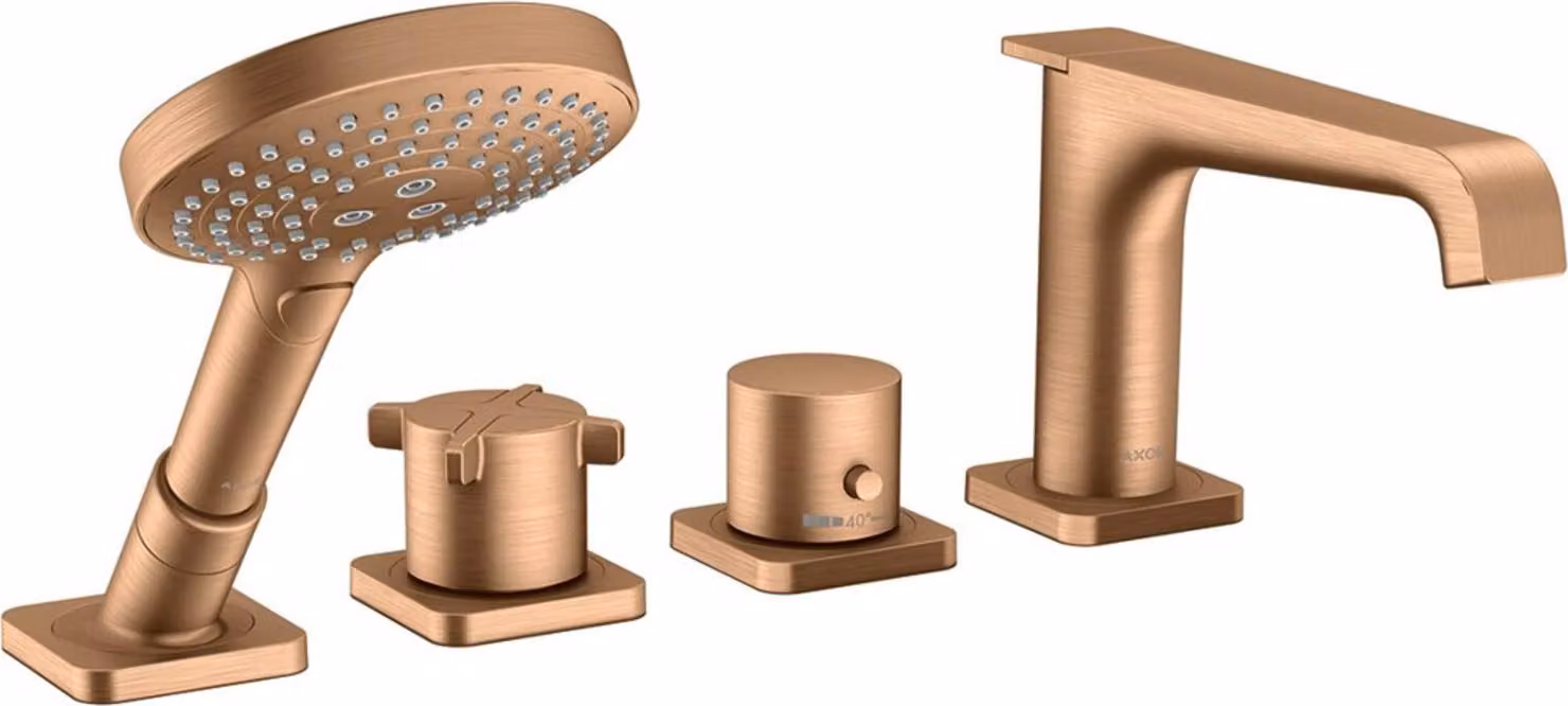 hansgrohe AXOR Citterio E 4 trous pour baignoire avec thermostat, 36411140, 36411140