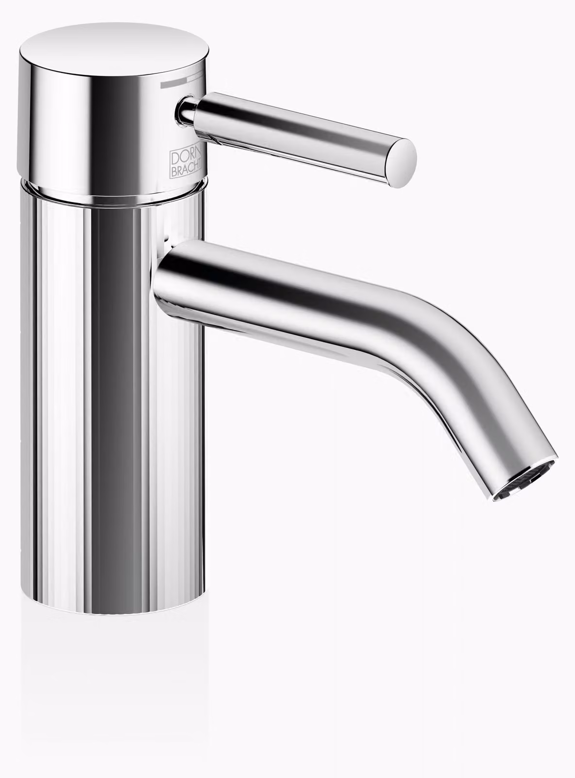 Dornbracht META Mitigeur monocommandé pour lavabo sans vidage, saillie 125mm, avec structure à facettes, 33530660-00, 33530660-00