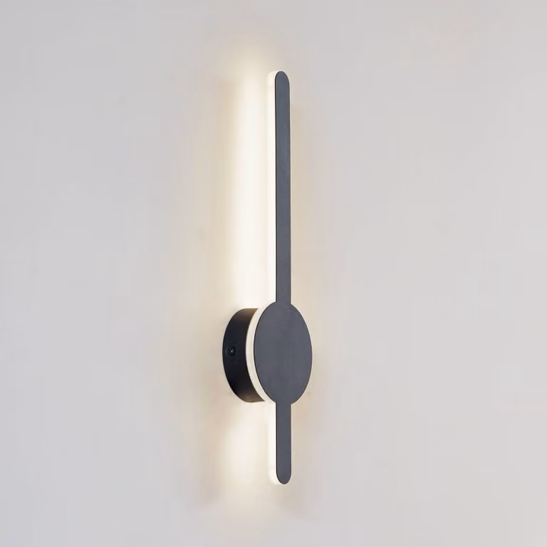 Applique da parete a LED Borian Lindby, Nero, Soggiorno / Sala da pranzo, Plastica, Moderno, Applique a LED