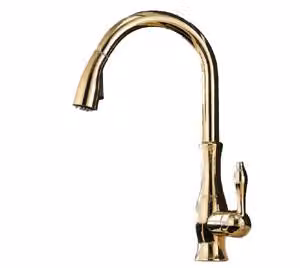 Rubinetto da cucina retrò GOLD con doccetta estraibile ATALANTE