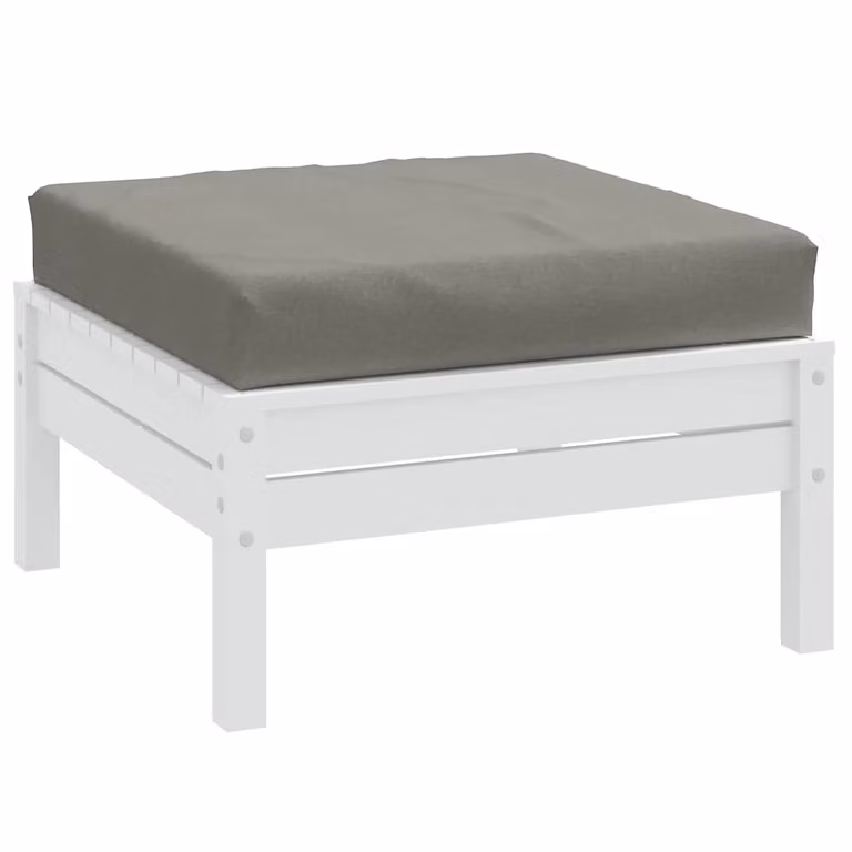 vidaXL Cuscino per Pallet Grigio in Tessuto di Poliestere L/P/H: 60 x 60 x 9,5 cm