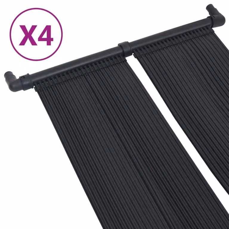 Pannello solare riscaldatore per piscina 4 pezzi 80x310 cm