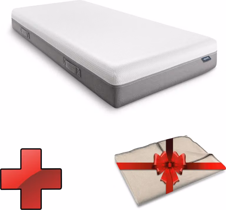 Materasso Sleezzz® Premium 90 x 200 cm + coprimaterasso Sleezzz® Smart 150 x 200 cm in omaggio