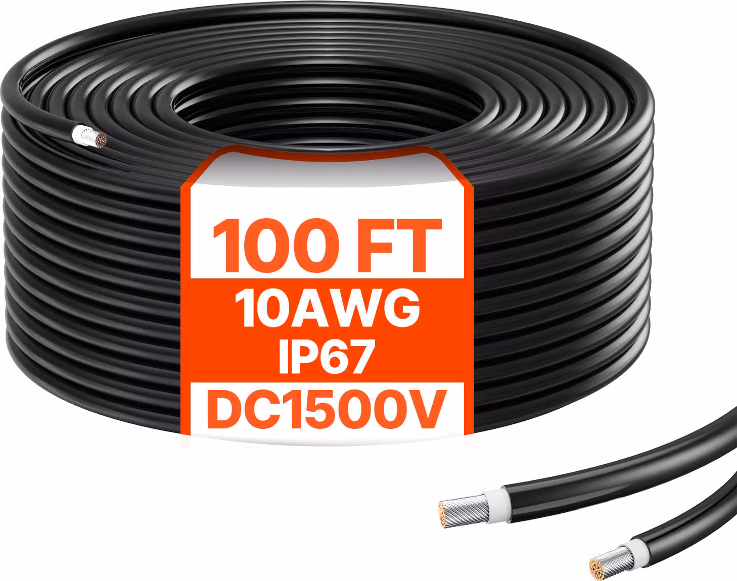 SucceBuy 30,48 m di cavo solare 10AWG IP67 cavo fotovoltaico XLPE rame estensione