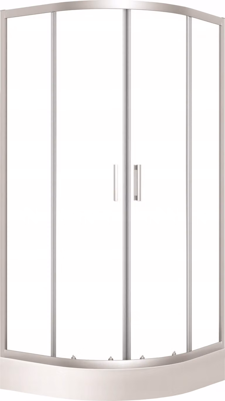 Adgo Bresso Doccia Cabina doccia Parete doccia Doccia completa Rotonda 90X90 Cromata Piatto doccia