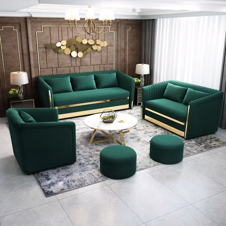 Sofagarnitur Textil Couch Garnituren Design Modern Sofa 3+2+1 Sitzer Sofas