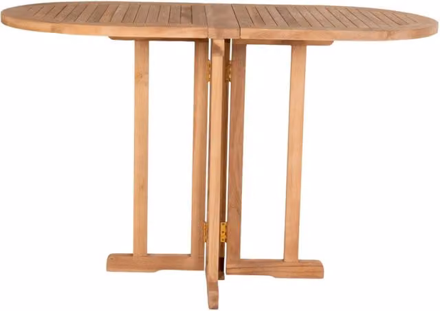 Tavolo da esterno Huelva in teak naturale 120x60x75 cm