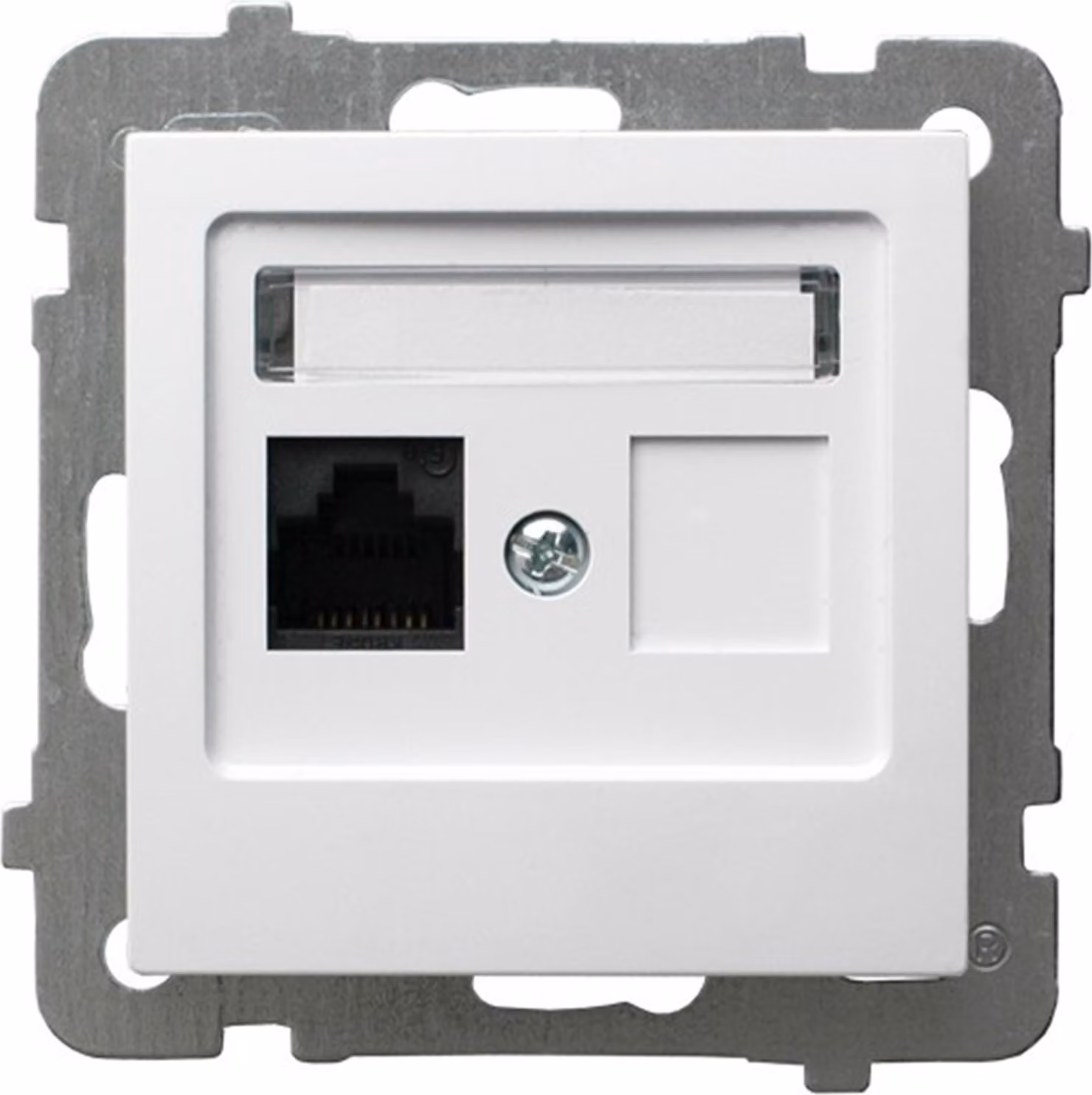 RJ45 Cat. 5e Presa USB singola senza cornice Bianco OSPEL AS