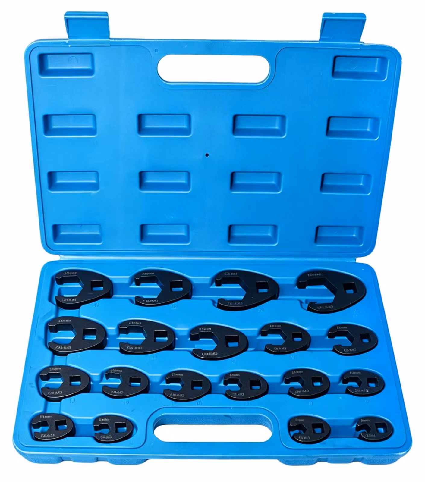 Set di chiavi a bussola con cricchetto, 19 pezzi, da 8 a 32 mm, in acciaio CR-MO, con attacchi da 3/8" e 1/2"