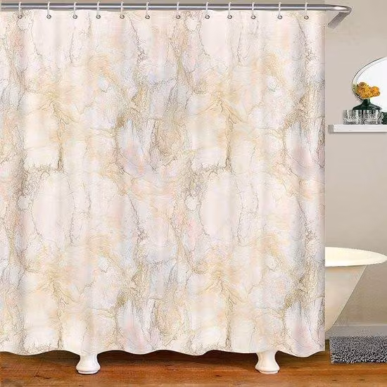 Divisorio per piscina in marmo - Divisorio per bagno - Divisorio per doccia - Tenda da bagno impermeabile in poliestere - 180 x 240 cm - Multiuso