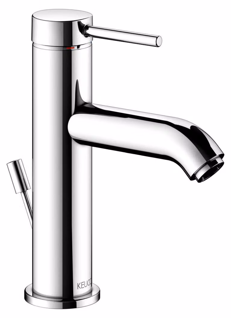 KEUCO IXMO Soft Mitigeur monocommandé pour lavabo 100, avec vidage à tirette, saillie 114mm, 59502012000, 59502012000