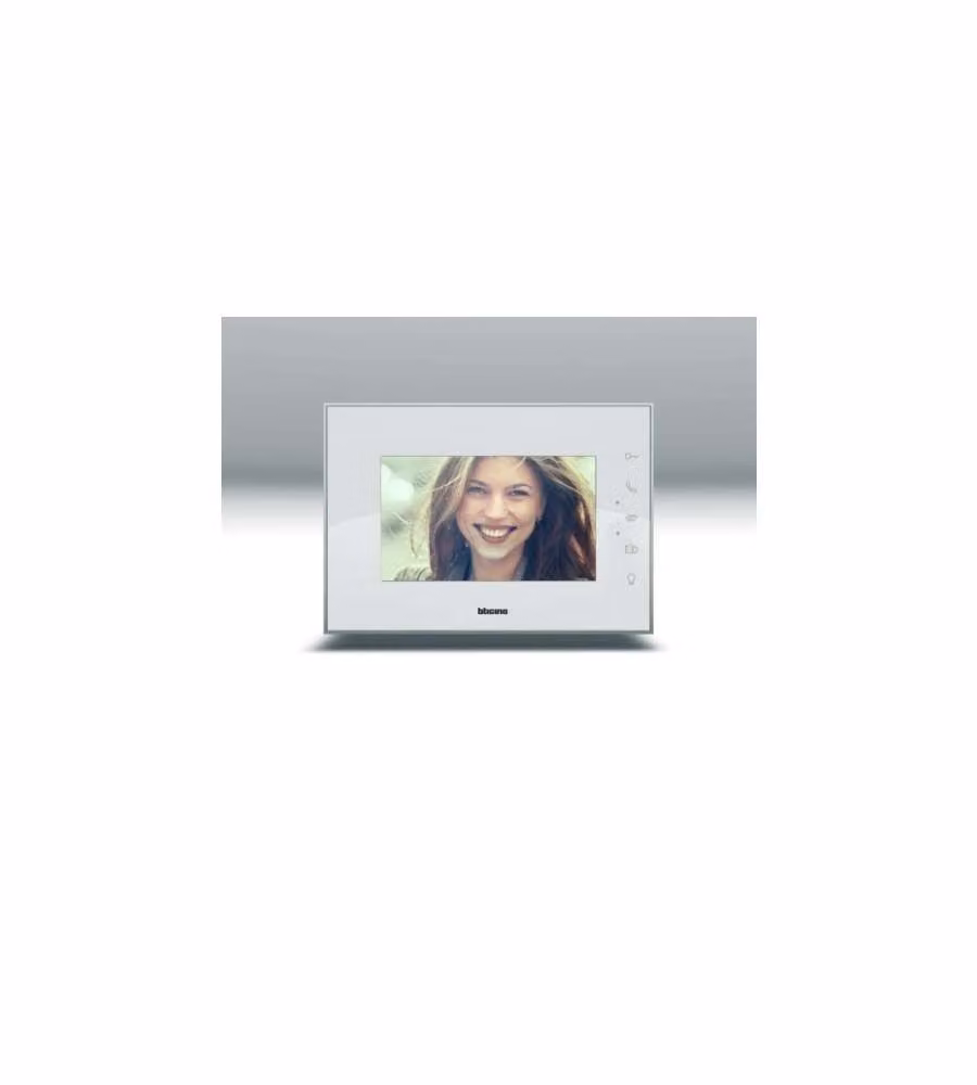Bticino Videocitofono Bianco - Kit Vivavoce Monofamiliare Display 7"