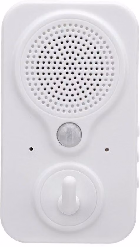 Campanello di allarme con sensore di movimento - Compact - Messaggi versatili - Ideale per aziende e abitazioni