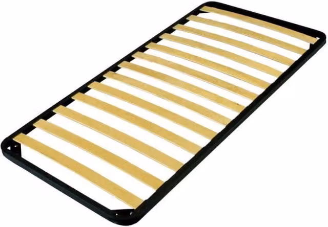 Rete singola per cameretta a ponte con doghe in legno L: 90 cm, P: 190 cm
