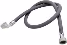 Tubo di carico per lavatrice Idro Bric con attacco ad angolo, Lunghezza: 200 cm, Attacco: 3/4"F, Colore: grigio