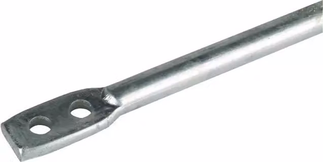 Dehn + Soehne asta di messa a terra 101150 St/tZn 1500mm linguetta piatta D 16mm (101150)