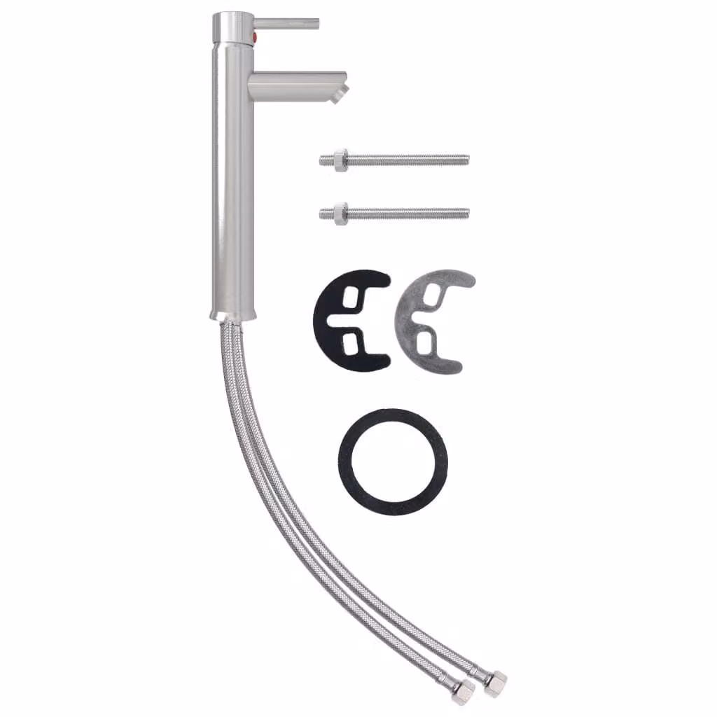 Rubinetto Miscelatore da Bagno Argento 12x30 cm