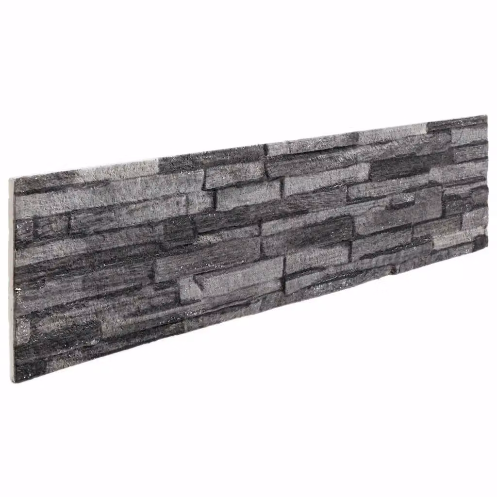 Set di 10 pannelli da parete in schiuma EPS DESIGN IN, colore Antracite, L: 100 cm, H: 25 cm, CFW7864598 – 2