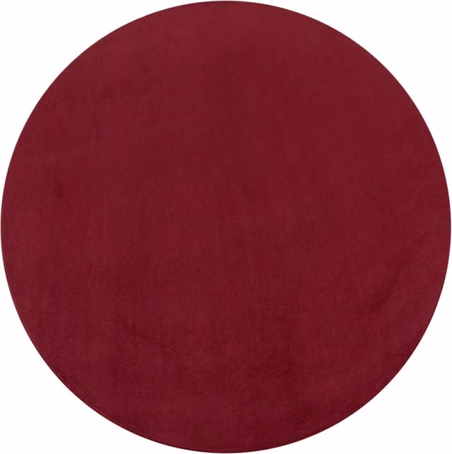 Tappeto rotondo Calia Italia rosso moderno lavabile antiscivivente Diametro: 120 cm