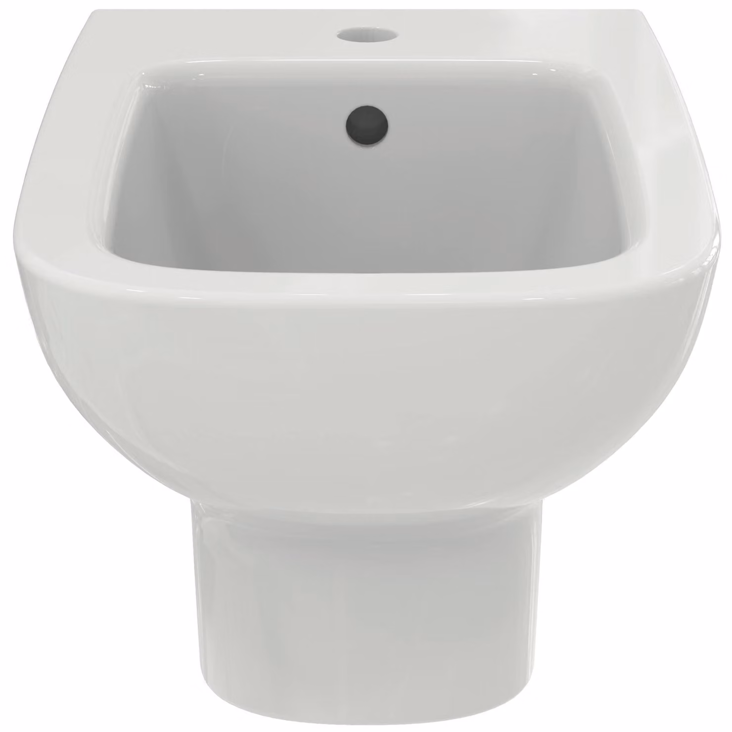 Bidet sospeso a una sola foratura, bianco, in Vetroceramica, dimensioni 41,5x39x57 cm