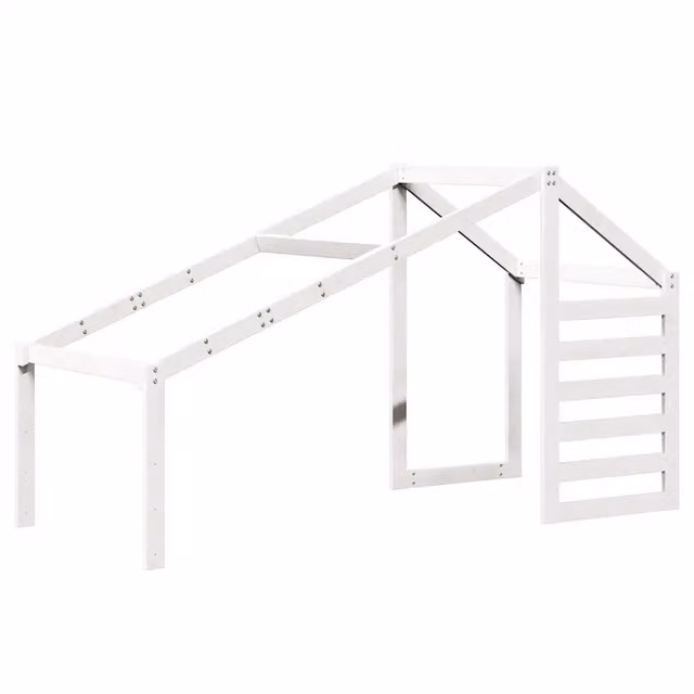 Tetto per Letto Bambini in Legno Massello di Pino Bianco CFW8213180 L: 198 cm, P: 87 cm, H: 113 cm – 1