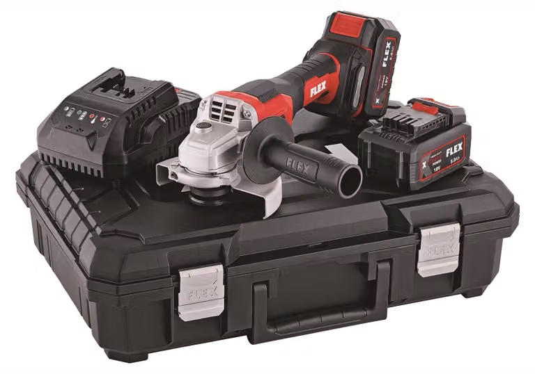 Smerigliatrice angolare a batteria FLEX L 125 18.0-EC LD / 5.0 Set - 530496
