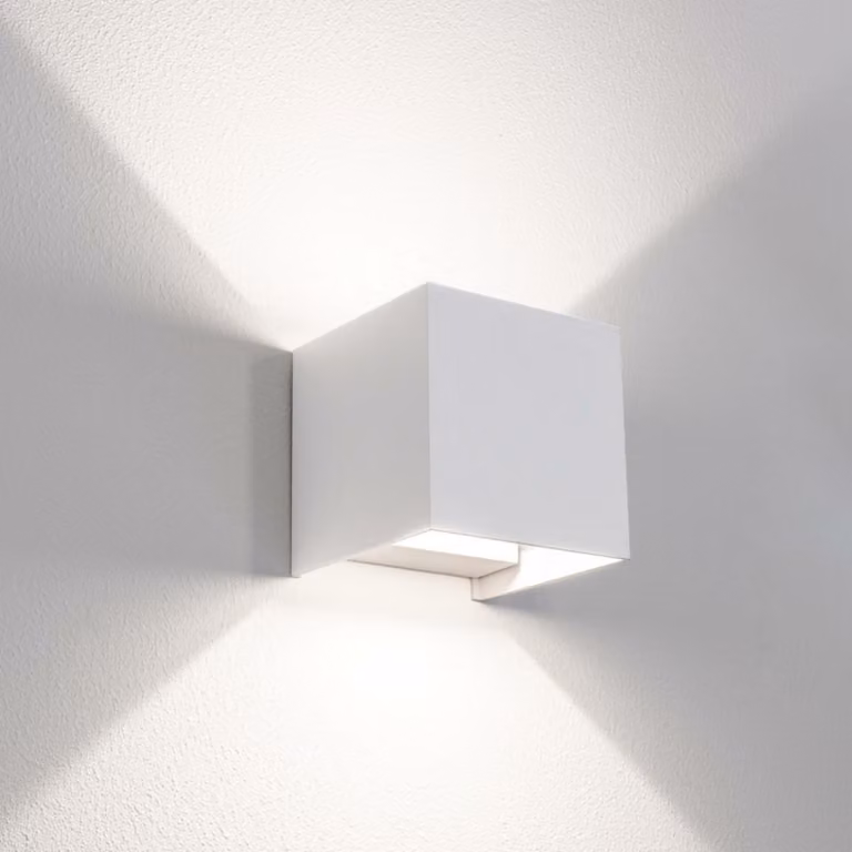 CENTURY QUADRATO, lampada da esterno a LED, illuminazione verso l'alto/verso il basso, bianca, 20 W, 3000/4000/6500 K, grado di protezione IP65