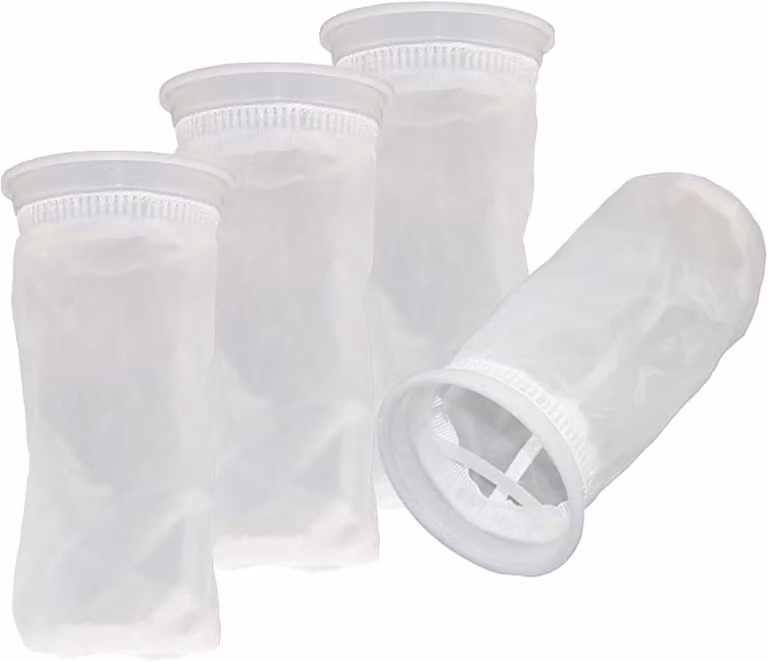 Set di filtri di ricambio IBC, in nylon, 4 pezzi, diametro 105 mm, lunghezza 250 mm, per serbatoi di acqua piovana