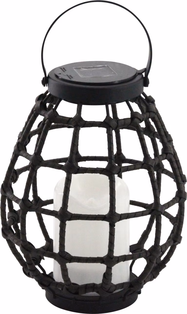 Lampada solare a LED, lanterna marrone, IP44, metallo, KOGE 313249 Polux