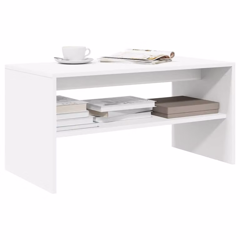 vidaXL Mobile Porta TV Moderno Bianco in Legno Multistrato L: 60 cm, P: 40 cm, H: 40 cm