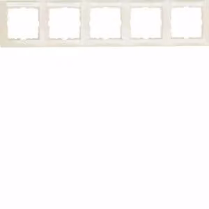 Berker 10258912 Cornice con BSF 5f. orizzontale, pag. 1, bianco, lucido