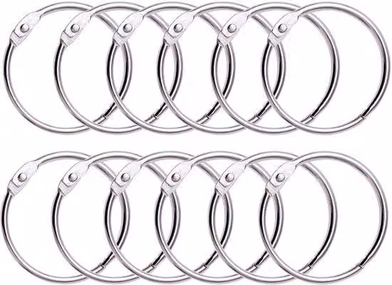 Set di anelli metallici per griglie doccia per il bagno