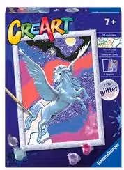 Set per dipingere fantasy Pegaso Scintillante multicolore Ravensburger