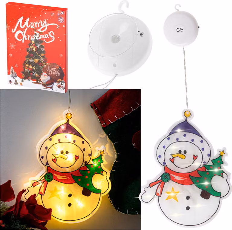 Luci a sospensione a LED Pupazzo di neve con decorazione natalizia