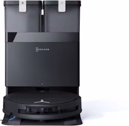 Ecovacs Deebot T50 Omni Gen3, Robot Aspirapolvere e Lavapavimenti con Stazione All-in-One, Potenza di Aspirazione 25.000 Pa, Lavaggio a 75 °C, Nero – 1