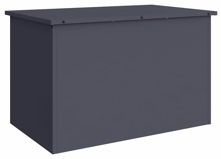 Contenitore da giardino in acciaio con design moderno, dimensioni 80 x 50,5 x 50 cm