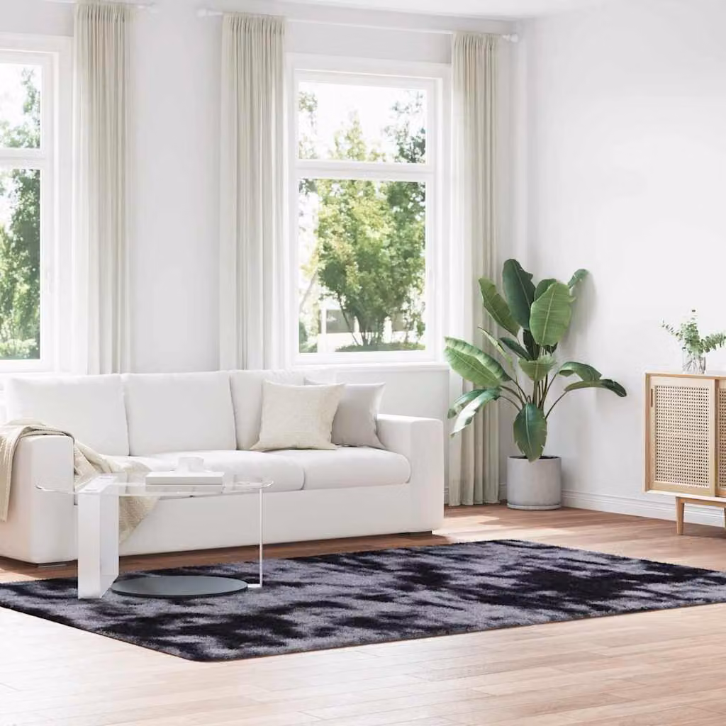 vidaXL Tappeto Shaggy a Pelo Lungo NAVARRA Grigio Scuro 200x290 cm